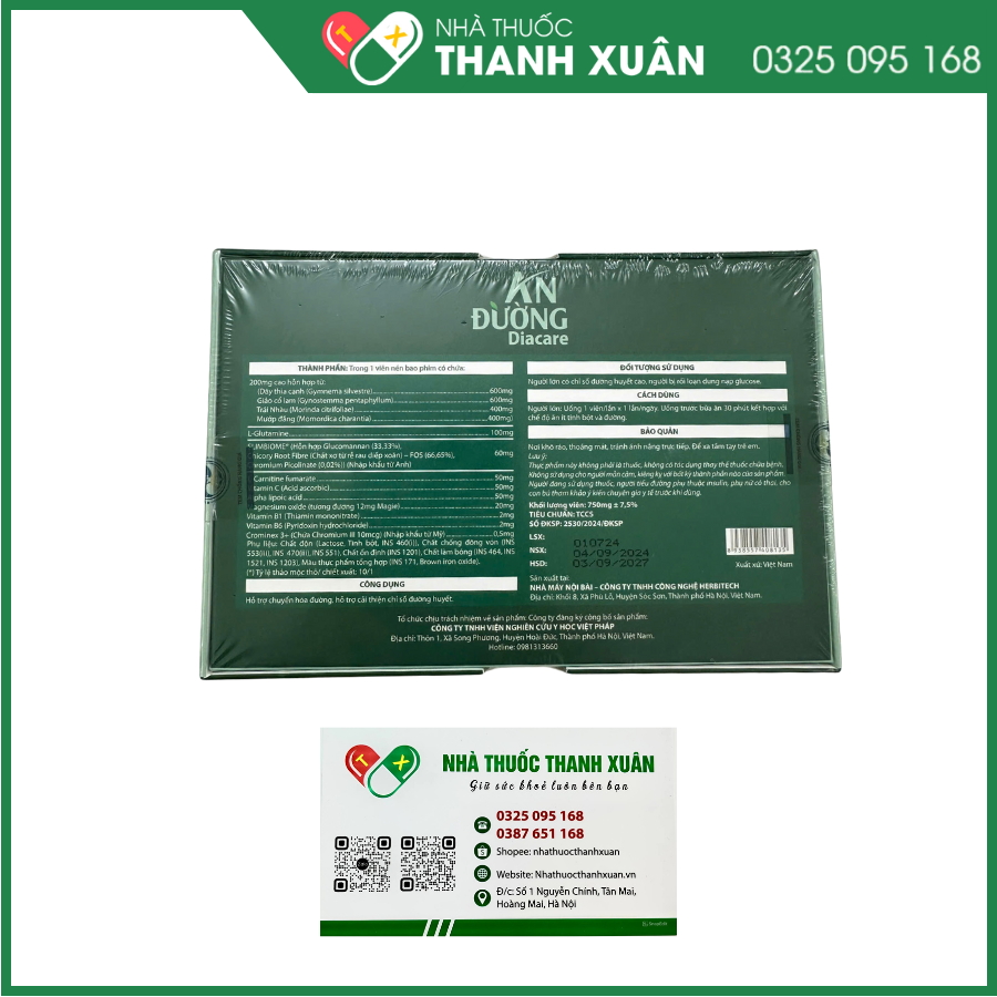 An đường Diacare hỗ trợ cải thiện chỉ số đường huyết